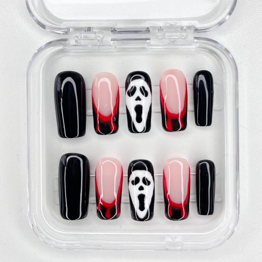 Ghost Glam Nails